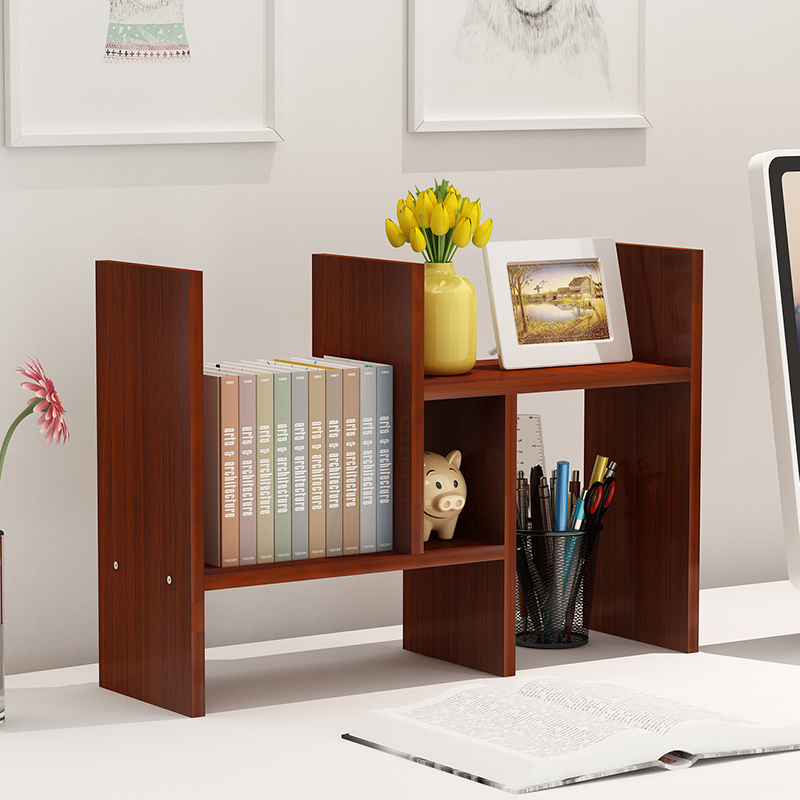 电脑桌上书架闪电客桌面伸缩置物架简易儿童书柜创意办