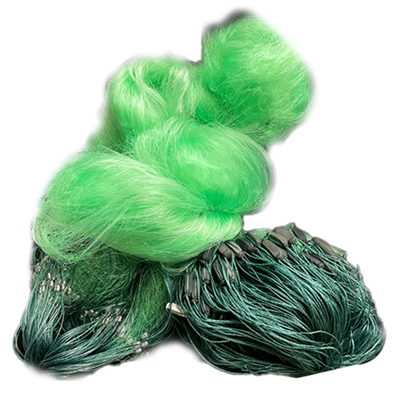 丝网渔网粘网加粗加重100米拦河闪电客挂网三层沉网浮网鲫鱼沾网