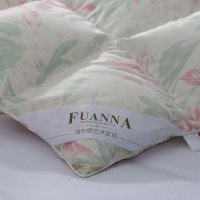 富安娜(FUANNA)家纺羽绒被95白鹅绒冬被床上用品加厚保暖双人单人被子被芯秋冬被鹅绒被