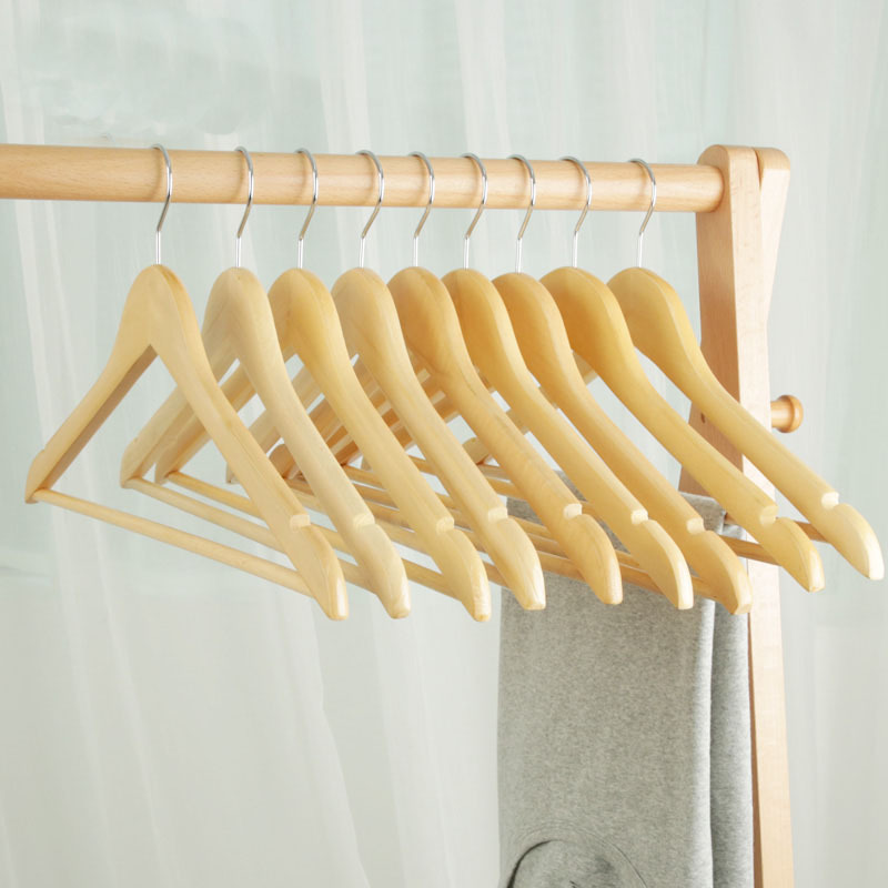 衣架 实木衣架晾衣架凹槽衣服架子挂无痕晒衣架成人儿童衣服撑子