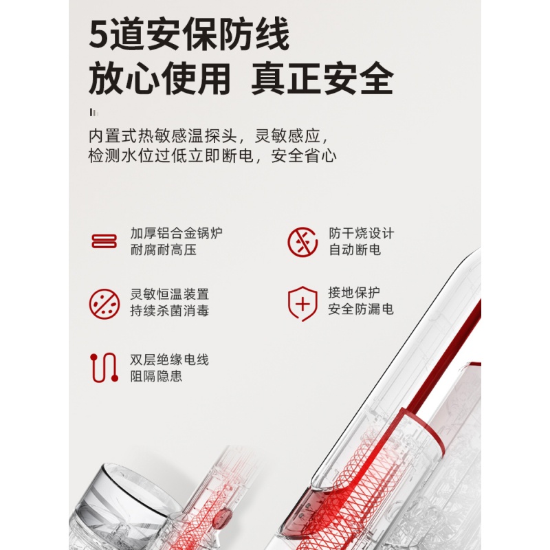 蒸汽拖把拖地机蒸气非无线家用高温电动拖布清洁多功能高清大图