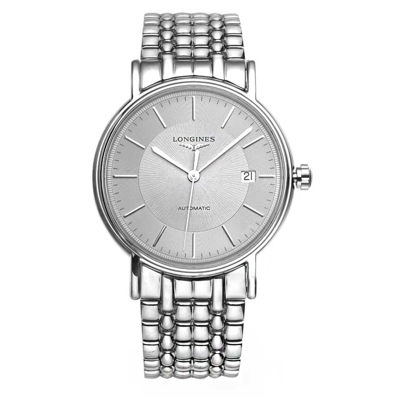 浪琴longines瑰丽系列自动机械金属钢带男士手表l49214786机械表男
