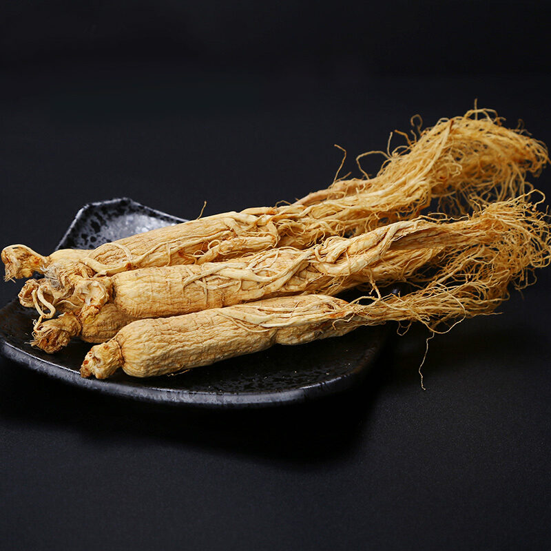 靠山庄 大支白参100g 克 长白山人参 生晒参 人参片 人参整枝 山参 白参 可搭配枸杞鹿茸黄芪煲汤泡酒