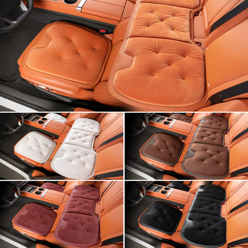 闪电客汽车坐垫单片座垫四季通用冬季车载车内毛绒座椅屁垫