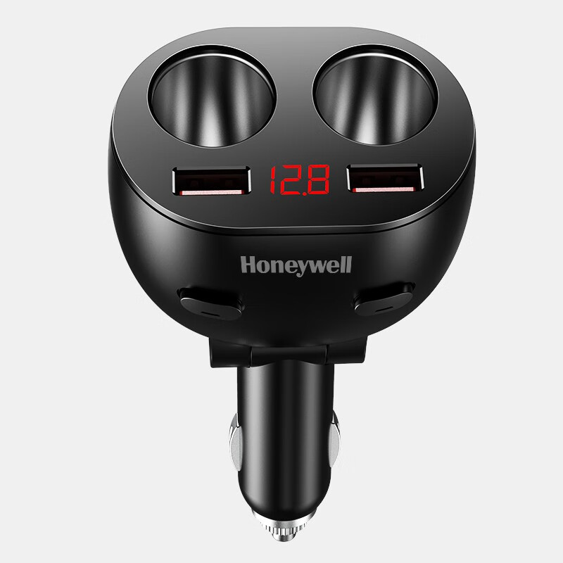 霍尼韦尔(Honeywell) 多功能双USB双扩展一拖二/三/车载充电器点烟器转换器300W HZH2高清大图
