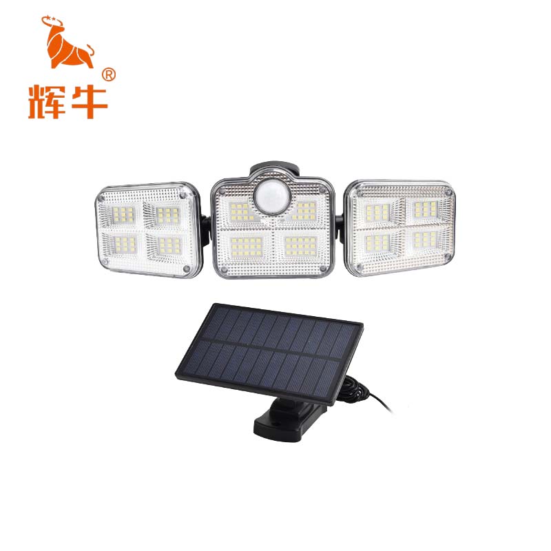 辉牛 太阳能庭院灯 3面灯LED分体 件高清大图