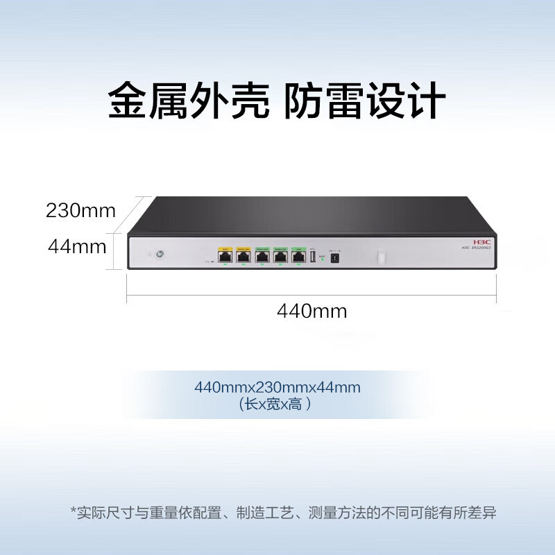 华三(H3C)ER3200G3 双WAN+3LAN千兆企业级有线路由器