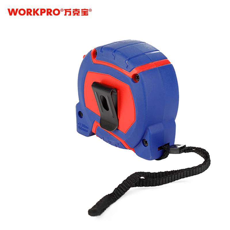 万克宝 7.5mx25mm双色包塑钢卷尺 WP261010 把高清大图