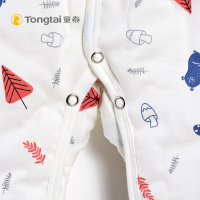 童泰TONGTAI婴童棉服秋冬婴幼儿纯棉对开薄棉连体衣0-2岁宝宝哈衣连身衣儿童通用90cm