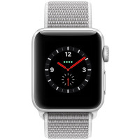 Apple Watch Series3 智能手表 GPS+蜂窝网络款 38毫米 银色铝金属表壳 海贝色回环式运动表带