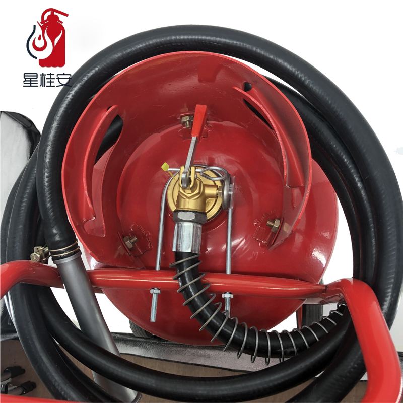 星桂安35KG推车式干粉灭火器消防器材3C认证店用加油站仓库机场户外救援工具