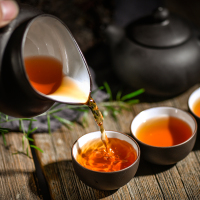 八马茶叶 云南原产普洱茶熟茶黑茶小泡装大叶种普洱熟茶盒装128g