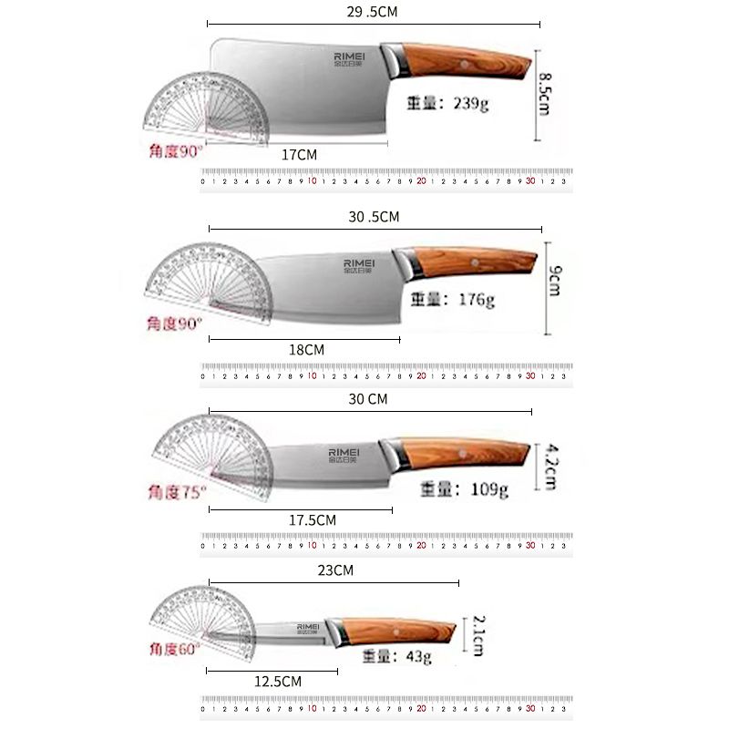 [新客特惠]金达日美刀具套装厨房全套组合菜刀家用案板菜板砧板高清大图