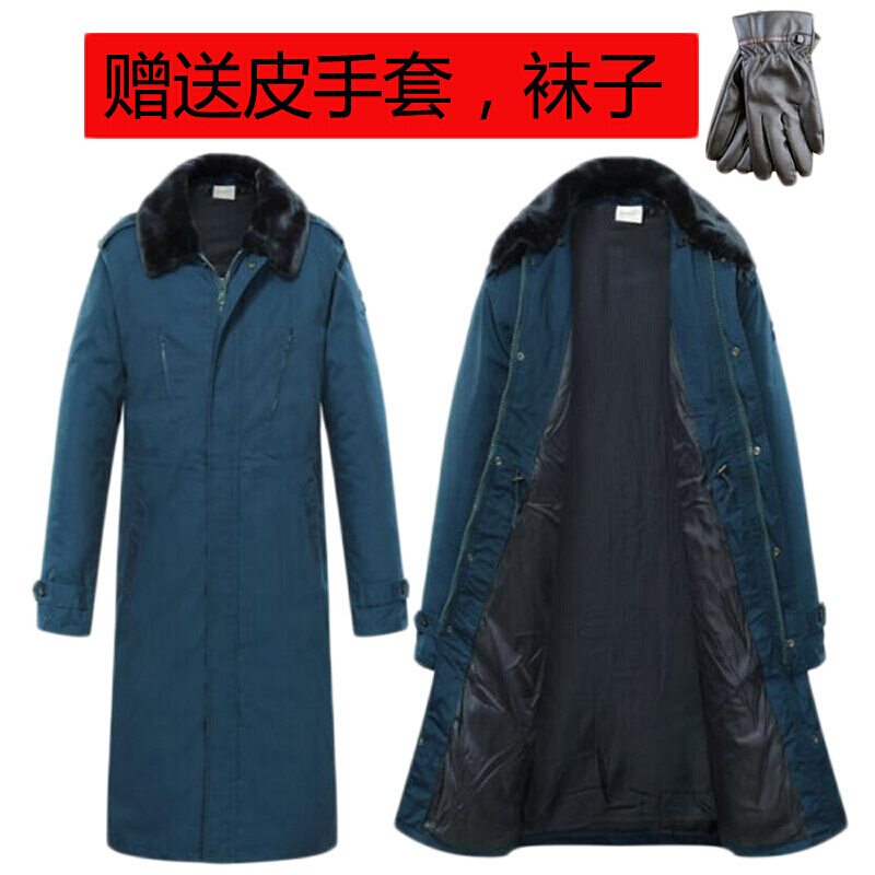 加长保暖内胆可以拆卸棉大衣劳保大衣男低温区军迷常大衣空军常服大衣