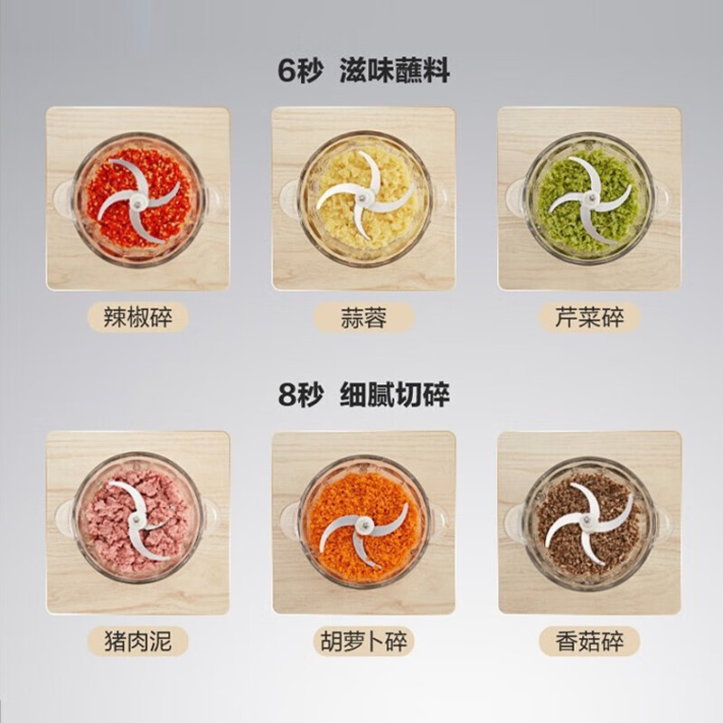 苏泊尔(SUPOR)JRD01-300 绞肉机家用料理机宝宝婴儿辅食小型碎肉机高清大图