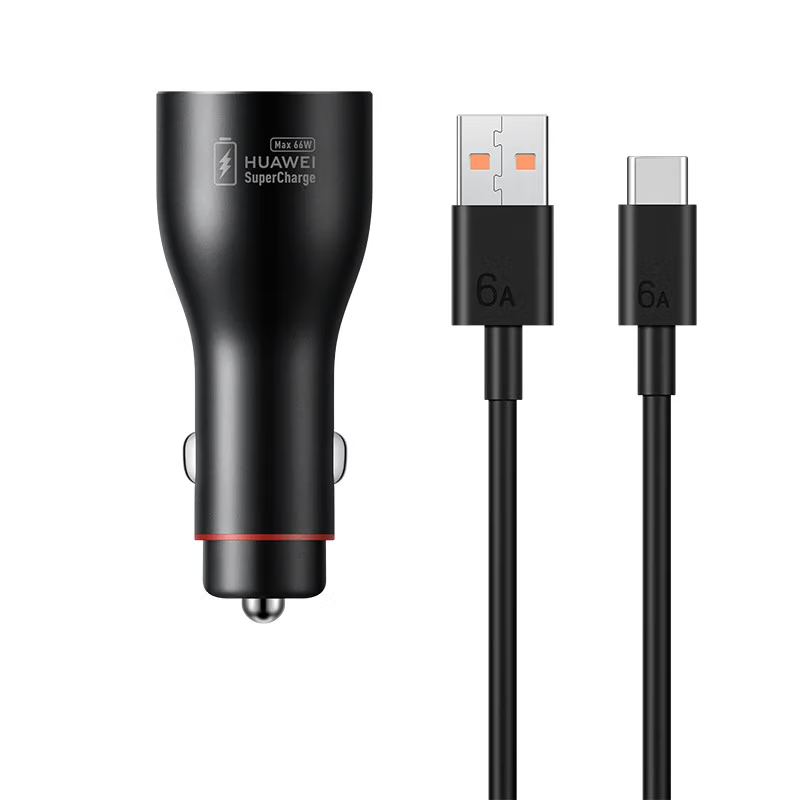 华为(HUAWEI) 原装车充/车载充电器 Max66W超级快充/双口适用mate60pro/nova 12高清大图