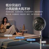 艾美特(Airmate)落地扇七叶大风量电风扇家用轻音小风扇台式左右摇头空气循环电扇底盘加固 FS35-X76