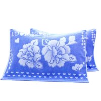 会浙缘全棉枕巾78cm*50cm个 蓝色 78*50cm