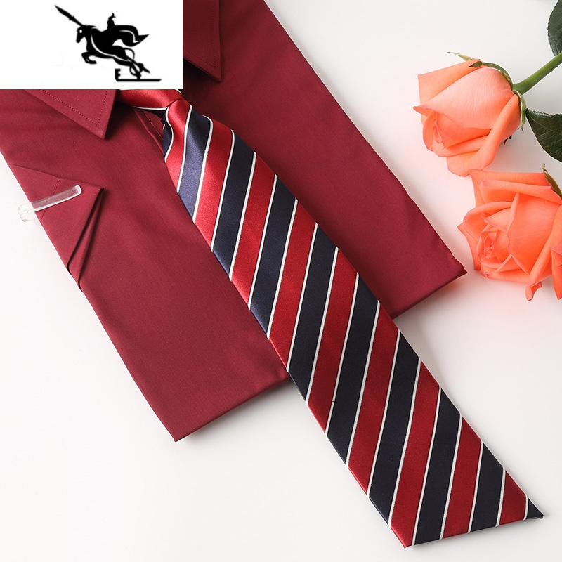 newlake女士领带条纹韩版商务ol正装红色波点职业装衬衫西装领带帅