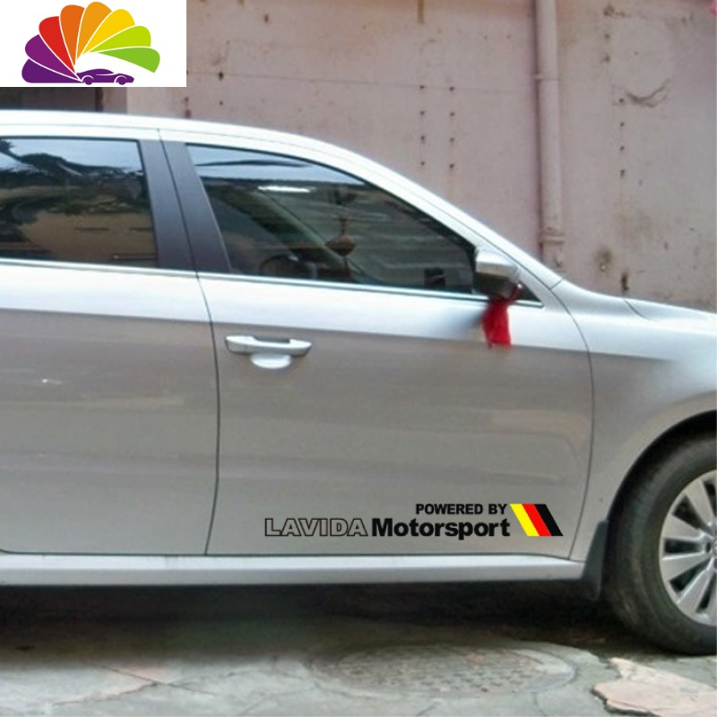 舒适主义大众polo波罗golf迈腾宝来朗逸个性划痕侧贴花车身拉花汽车