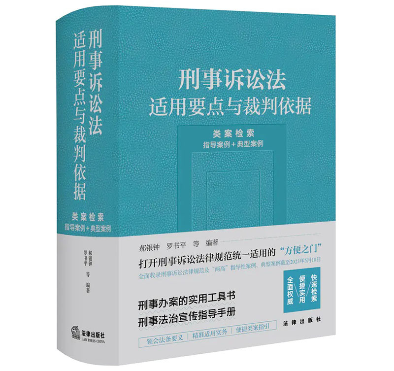 [正版]2023 刑事诉讼法适用要点与裁判依据(类案检索:指导案例+典型案例)郝银钟罗书平 刑事办案实用工具书刑事法治宣高清大图