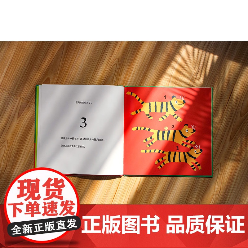 魔法象·数一数,有几只动物 (日)秦好史郎/著·绘 黄少安/译 3~6岁 绘本 动物认知 识数能力 广西师范大学出版社高清大图