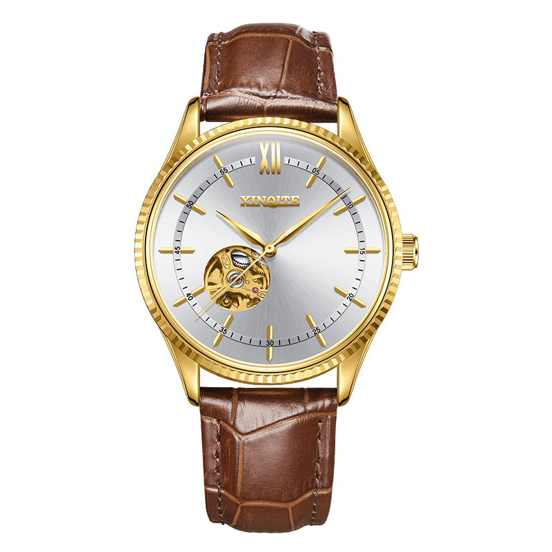 新奇特手表男双面镂空正品自动机械时尚防水休闲商务学生男表 X-80