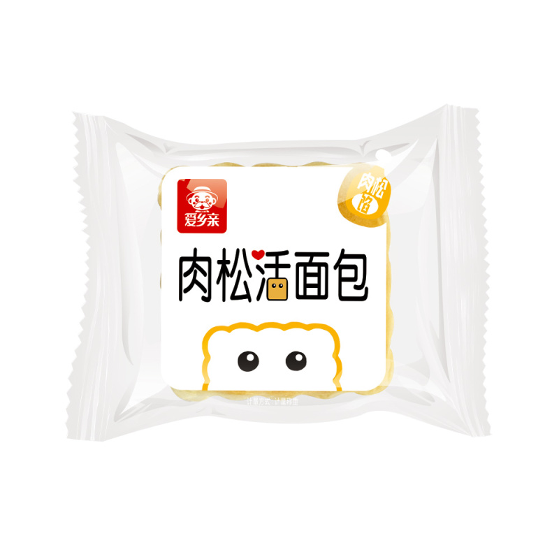 爱乡亲肉松活面包原味500g营养早餐手撕面包夹心蛋糕零食小吃