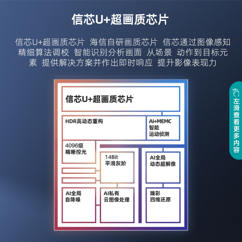 海信(Hisense)自营 海信ULED超音画巨幕电视 98英寸 256分区 双120Hz疾速屏 98E7G-PRO