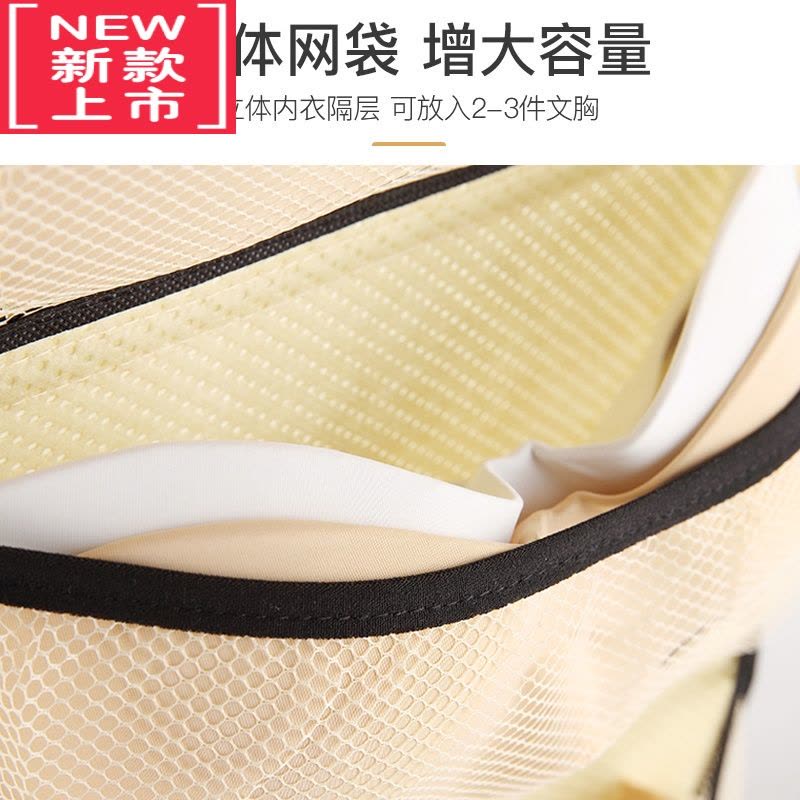可莉允内衣收纳袋便携袜子挂袋学生文胸双面内裤收纳宿舍网纱衣柜悬挂式图片