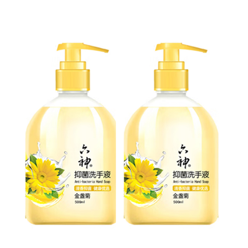 六神抑菌洗手液(金盏菊)500ml*2瓶 6901294202894*2