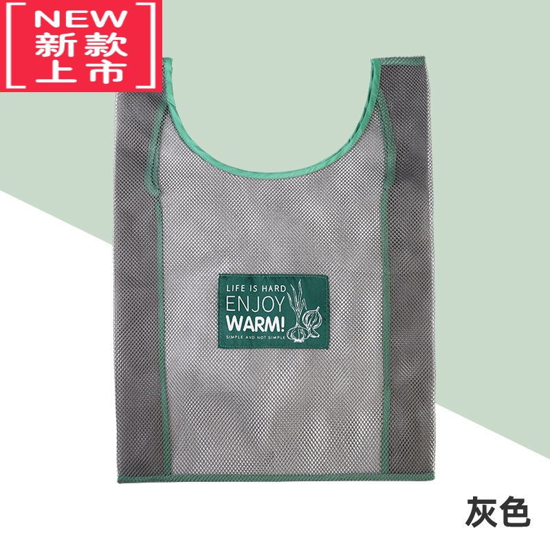 可莉允放蒜头姜收纳袋挂袋墙挂式厨房多功能壁挂储物袋洋葱大蒜透气网袋
