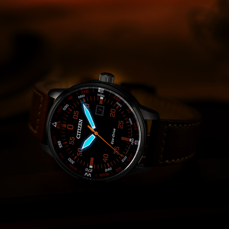西铁城(CITIZEN)休闲复古男表BM7395-11E