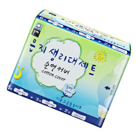 (买1送1 倍送)恩芝(Eunjee) 纯棉干爽 轻薄透气 安心呵护 (日用6片+夜用3片+迷你巾2片)