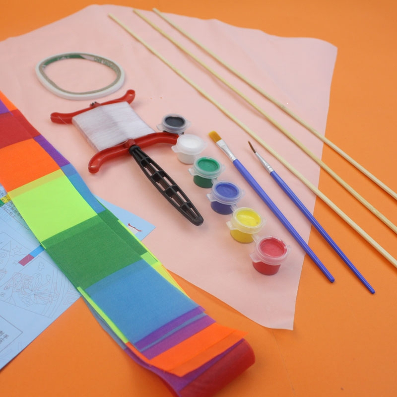 法耐(fanai)菱形风筝材料包手工制作户外亲子活动春游踏青公园小学生