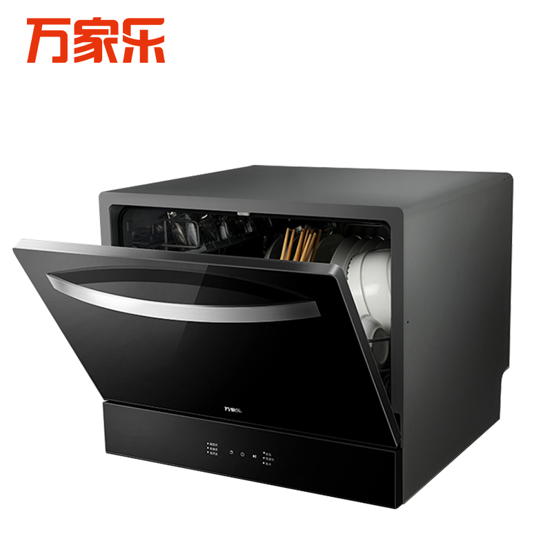 万家乐自动洗碗器WQP6-L3(A) 触控操控 6-7套餐具 高温消毒 立嵌两用洗碗机