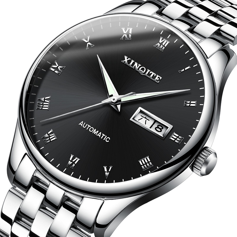 新奇特男表薄自动机械表防水夜光时尚新款国产男士手表X-29高清大图