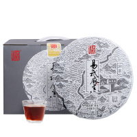 八马茶叶 信记号易武麻黑普洱茶叶 普洱熟茶饼一提装357g*5饼