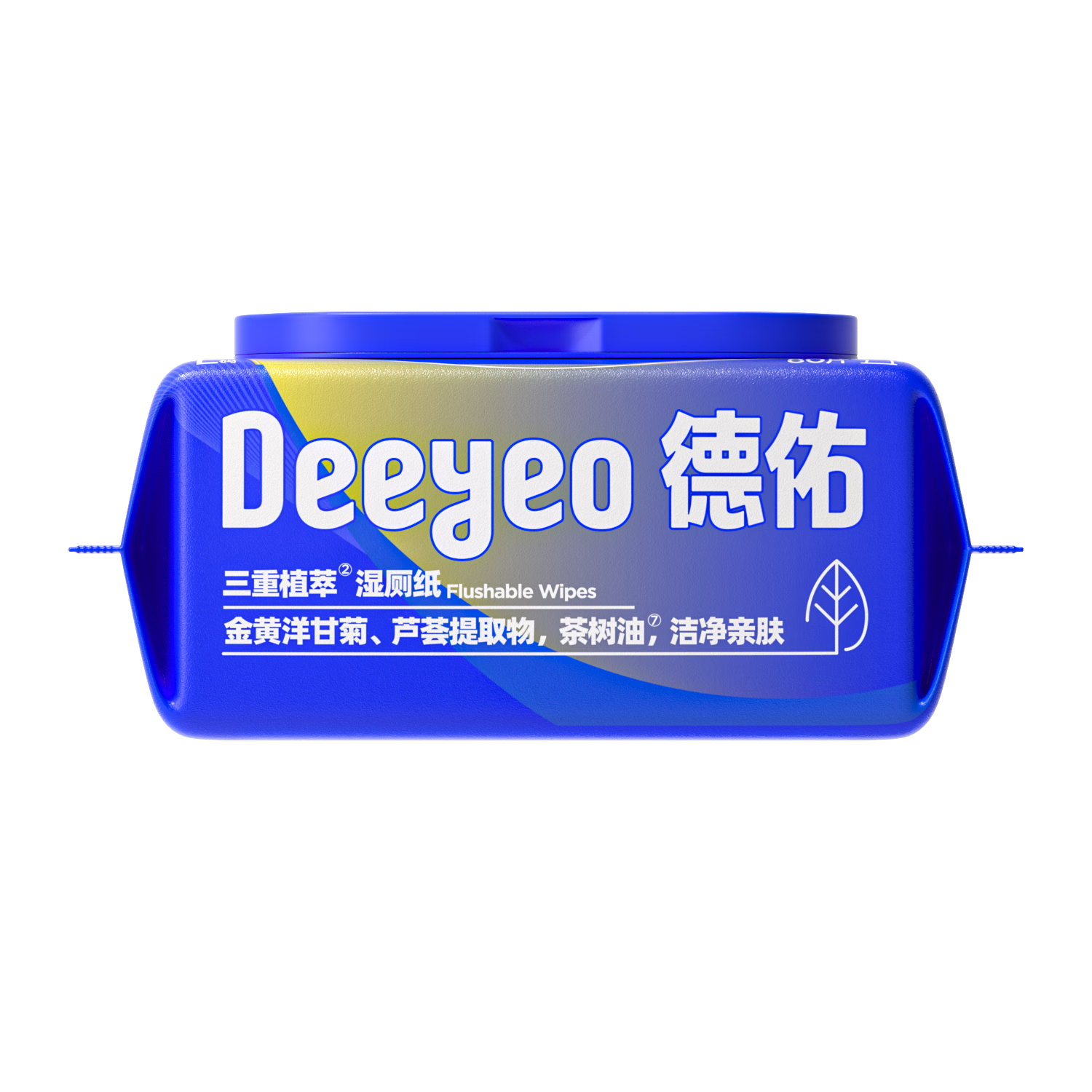 德佑三重植萃湿厕纸80片/包 4包高清大图