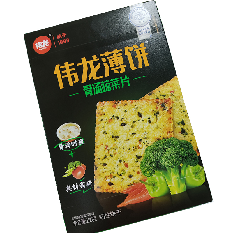 伟龙骨汤蔬菜片饼干180g