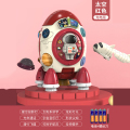 儿童玩具手拍鼓婴儿早教音乐拍拍鼓宝宝玩具多面体生日礼1663 套餐A 火箭手拍鼓-红色(普通电池)礼盒装