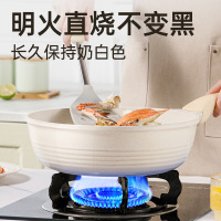 炊大皇聚油深煎锅厨房家用炒锅明火电磁炉通用不粘锅JG24DB-H