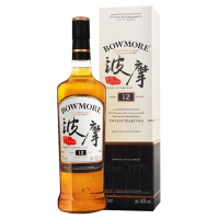 波摩(Bowmore)12年单一麦芽苏格兰威士忌 英国原装进口 700ml 单支