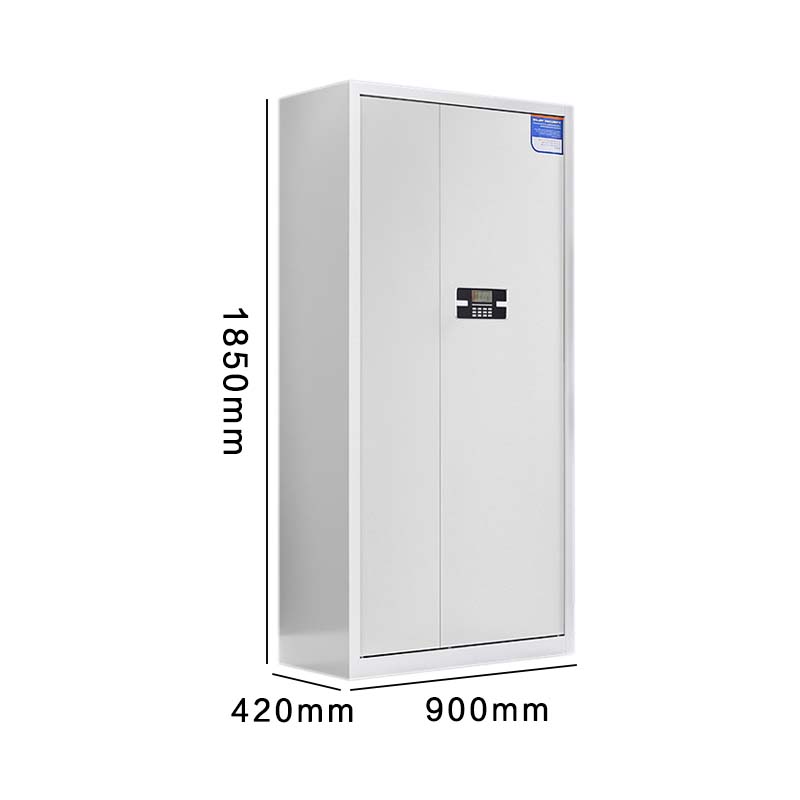 湘渭保密柜财务档案柜文件柜办公室资料储物柜保险柜通体白色-电子密码锁高清大图