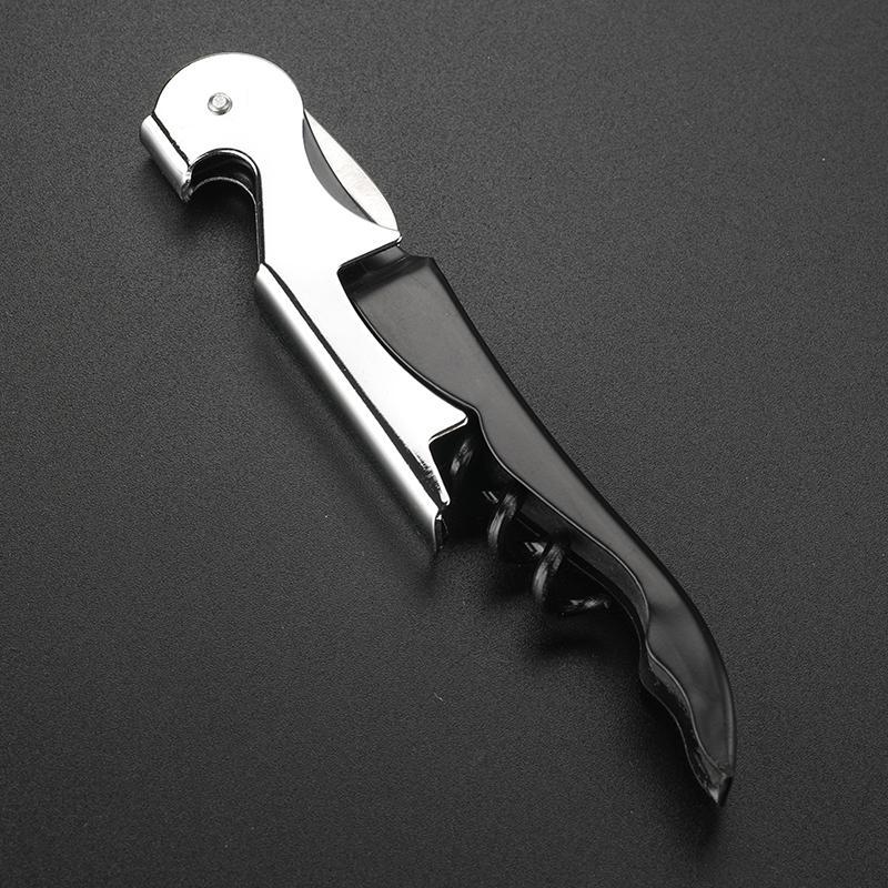 开瓶器红酒开瓶器多功能家用刀葡萄酒啤酒瓶起子创意便捷可logo新款黑