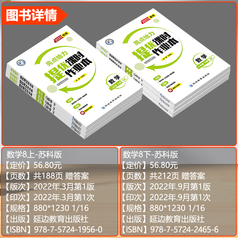 初中课外文言文 (九年级+中考) 九年级上 [正版]2023秋春江苏教版亮点给力提优课时作业本七八九789年级初中期末冲高清大图