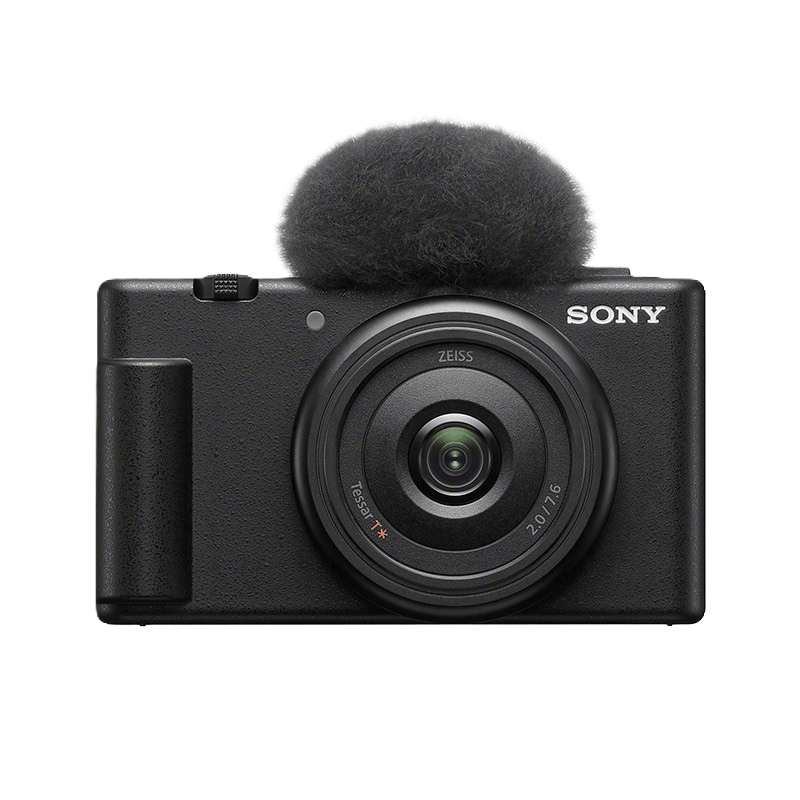 索尼(Sony)ZV-1F学生入门相机 逛展探店扫街 怎么拍都好看 超广角定焦20mm F2.0大光圈镜头 小巧轻便 Vlog相机 黑色图片