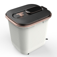 铂氏智能养生足浴器 A9尊享款 多功能恒温熏蒸42CM桶深泡脚桶 全自动按摩足浴盆按摩器材 泡小腿 高深桶