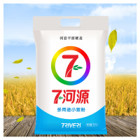 七河源 河套面粉 多用途小麦粉5kg 国产食品 粮油 面粉 小麦粉 中筋粉 烘焙原料 通用