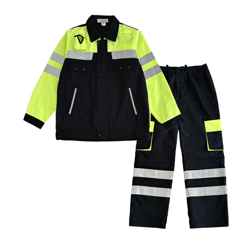 飞翔大雁 高可视警示调车春季服 M-4XL 套高清大图